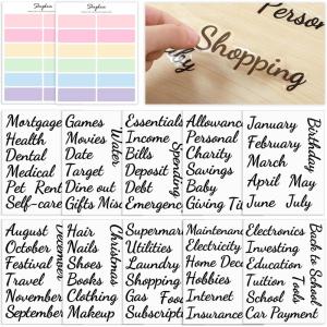 SKYDUE 104 Pieces Budget Stickers Set for Planners – 80Pcs Cash Envelope Labels & 24Pcs Blank Budget Planner Stickers, Budget Binder Stickers for Easy Money Management.